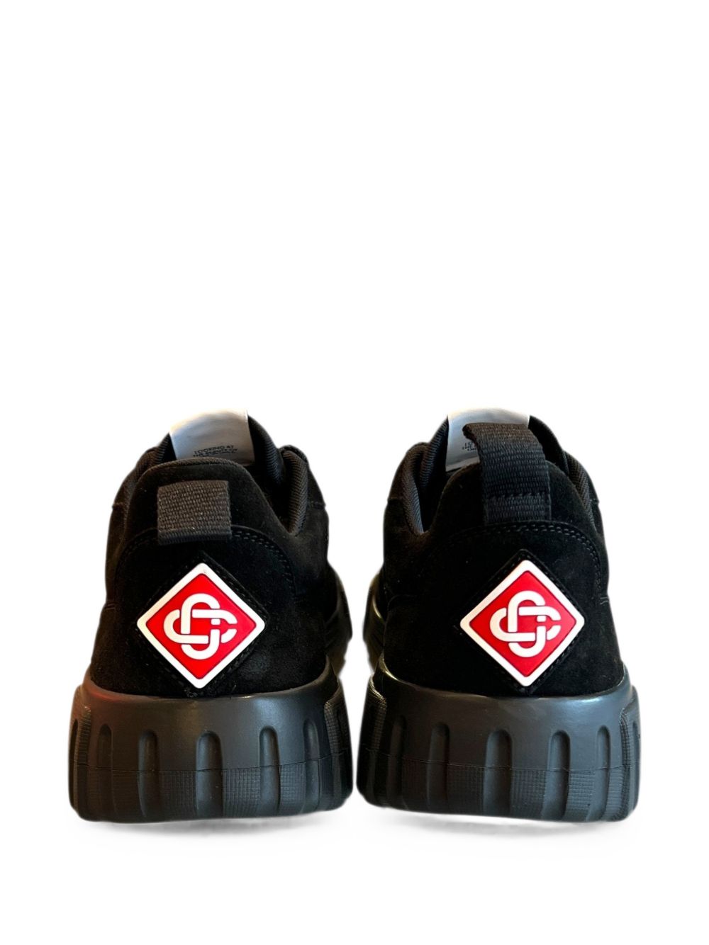 CASABLANCA Sneakers Court in pelle scamosciata nera 
