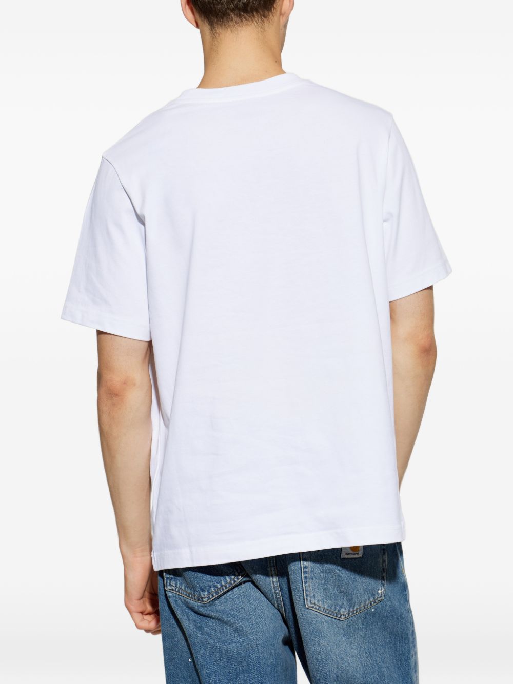 CASABLANCA T-shirt Casa Airspray in cotone bianco con stampa grafica 