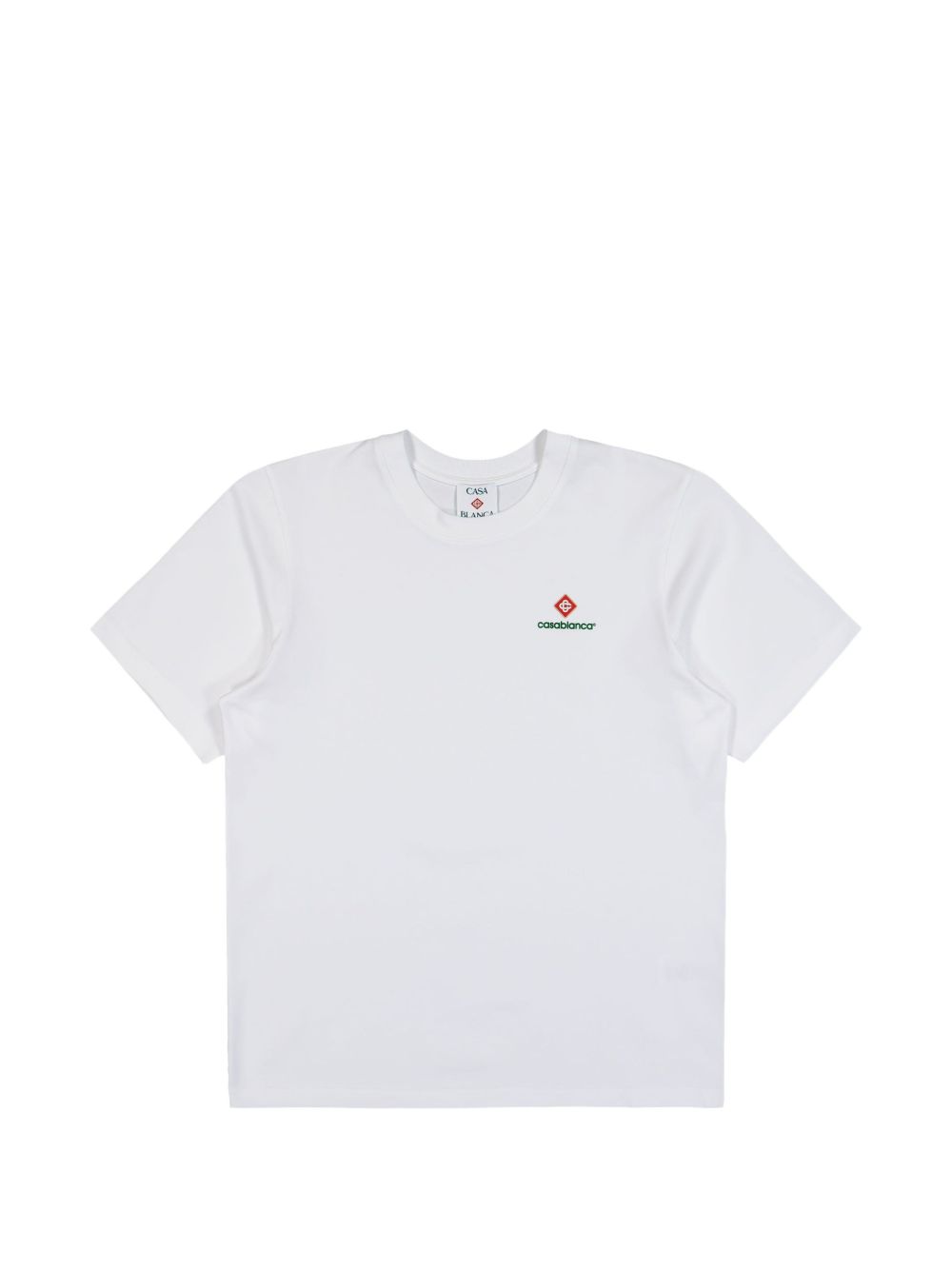 CASABLANCA T-shirt Sport Type in cotone bianco con logo 