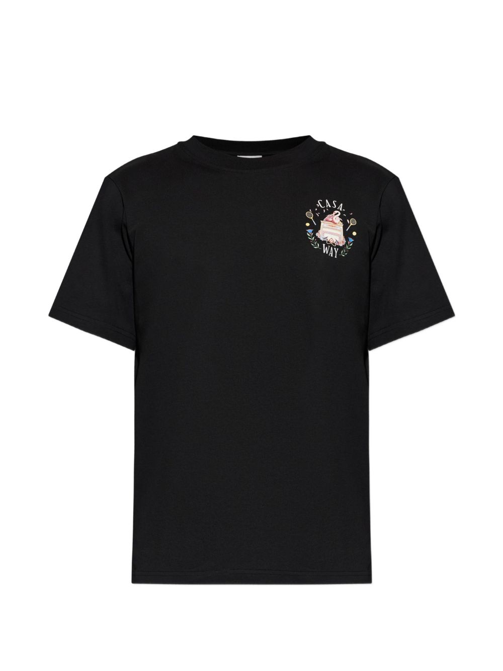CASABLANCA T-shirt Casa Way in cotone nero 