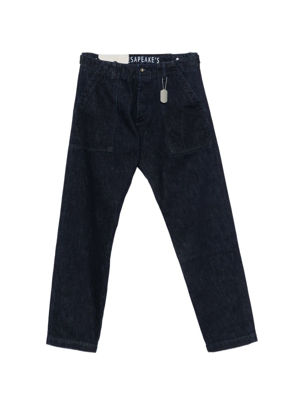 CHESAPEAKES Jeans Selvedge Graves blu scuro con tasche 