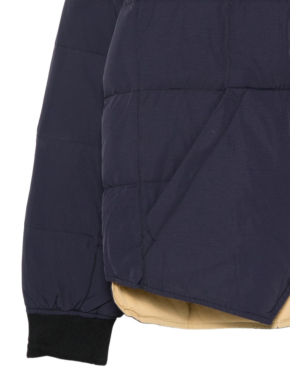 CHESAPEAKES Piumino corto trapuntato blu scuro con interno a contrasto 