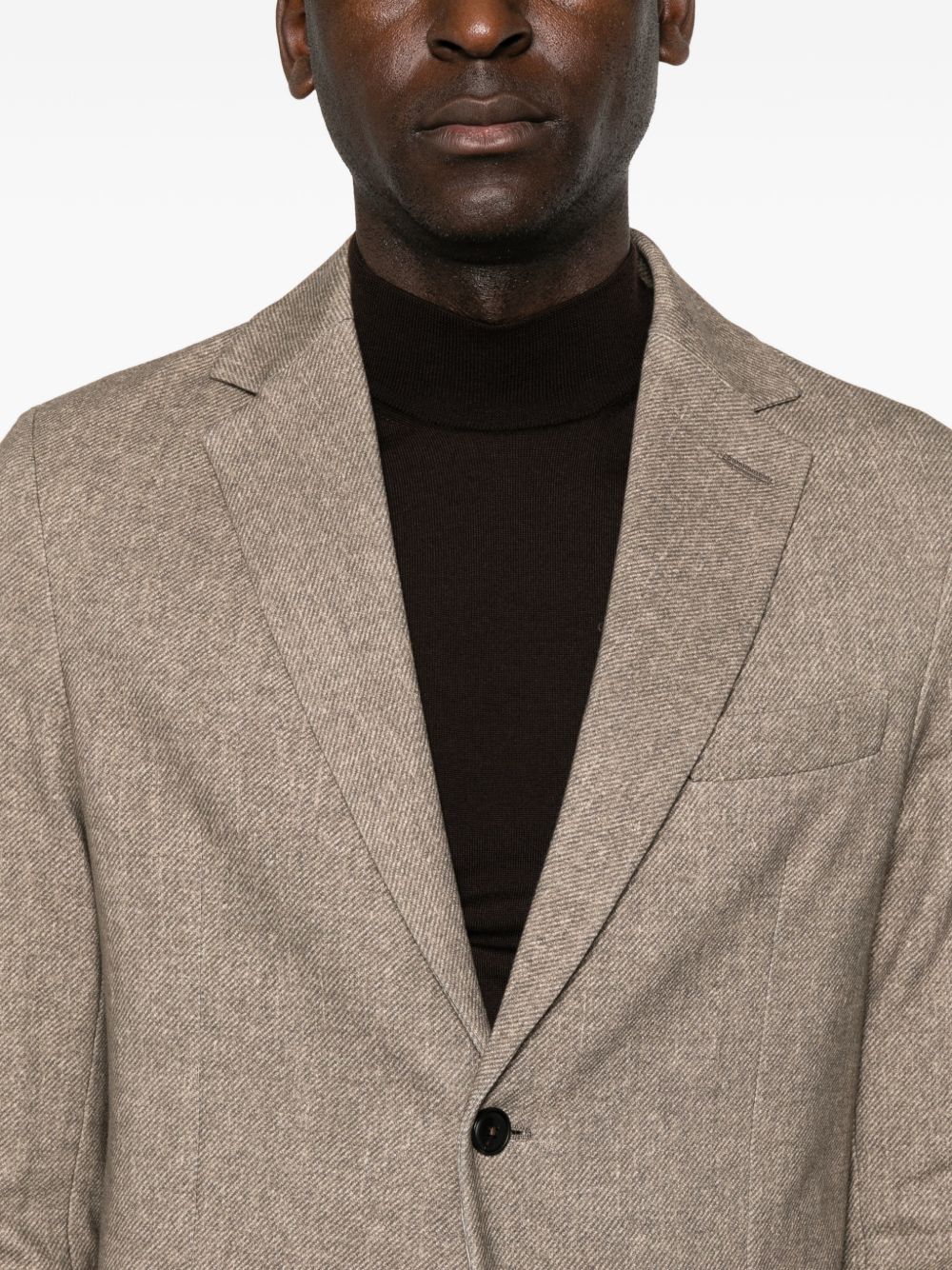 CIRCOLO 1901 Blazer tortora monopetto in cotone elasticizzato 