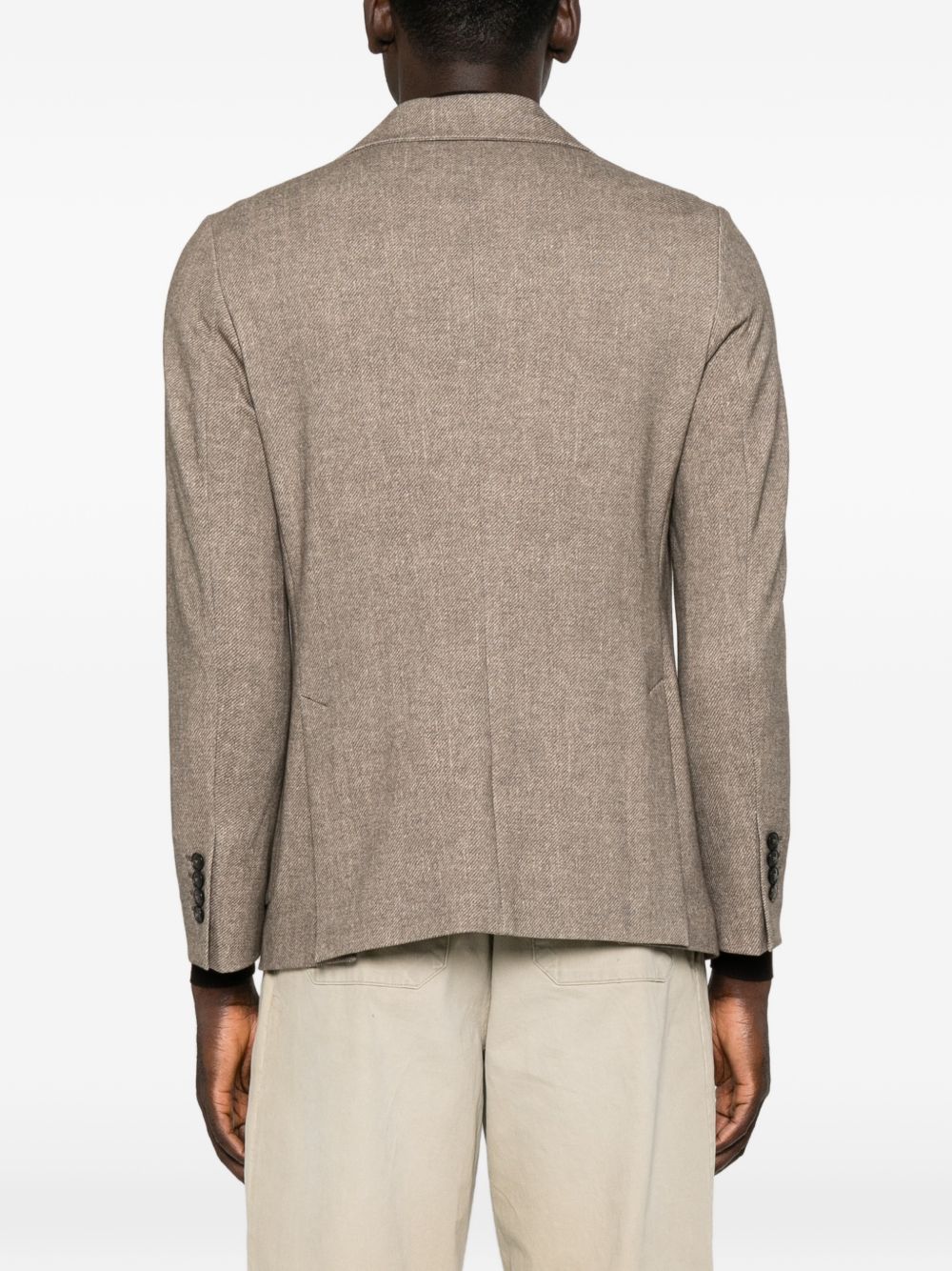 CIRCOLO 1901 Blazer tortora monopetto in cotone elasticizzato 