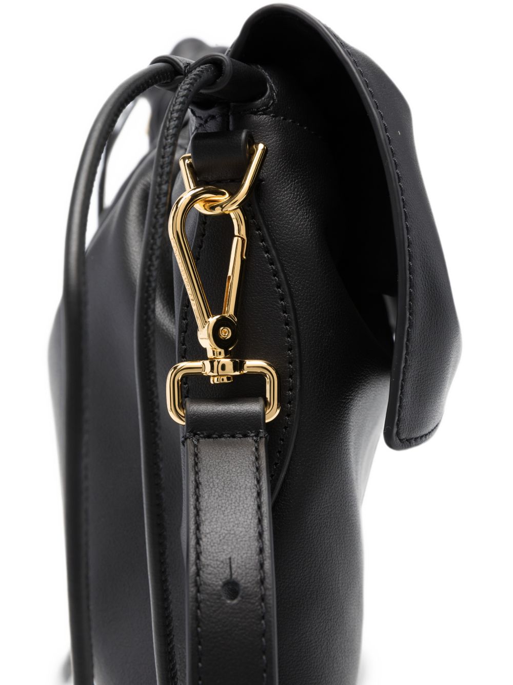 COCCINELLE Borsa Lidia Hobo in morbida pelle nera con logo 