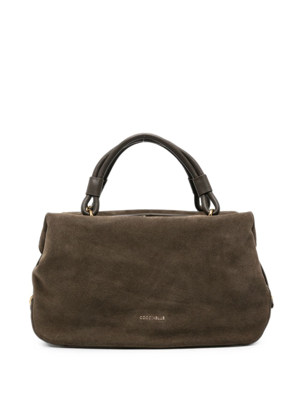 COCCINELLE Borsa a spalla marrone in suede 