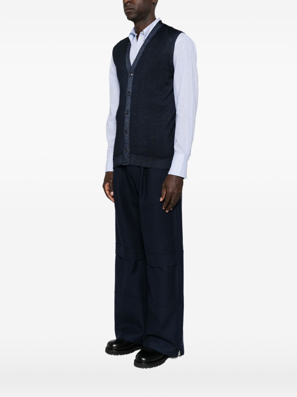 DANIELE FIESOLI Gilet in lana blu 