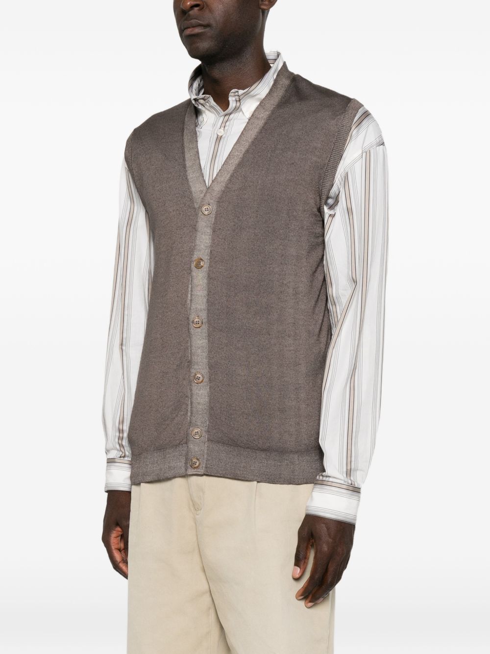 DANIELE FIESOLI Gilet in lana grigia 