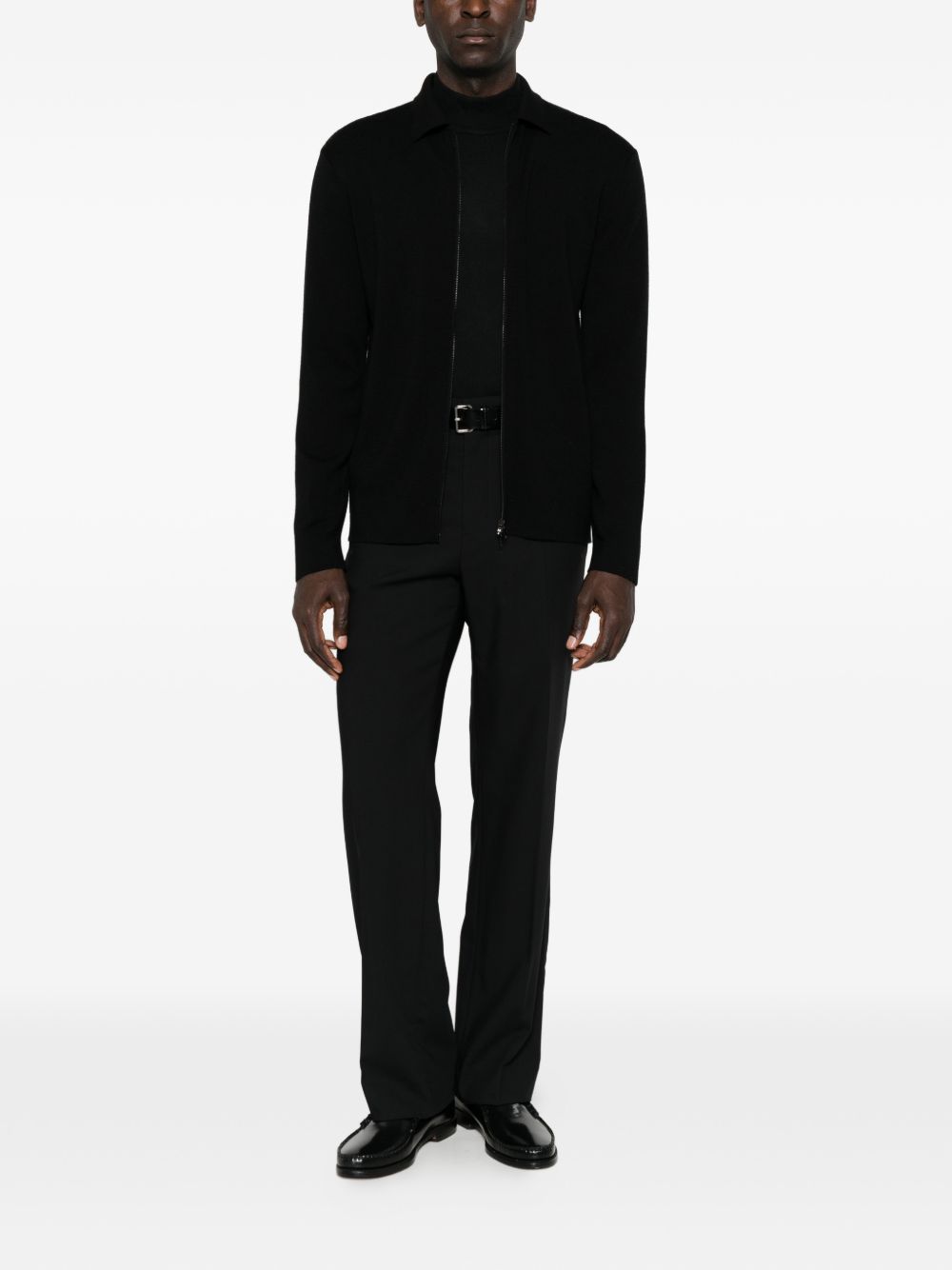 DANIELE FIESOLI Cardigan con zip nero 