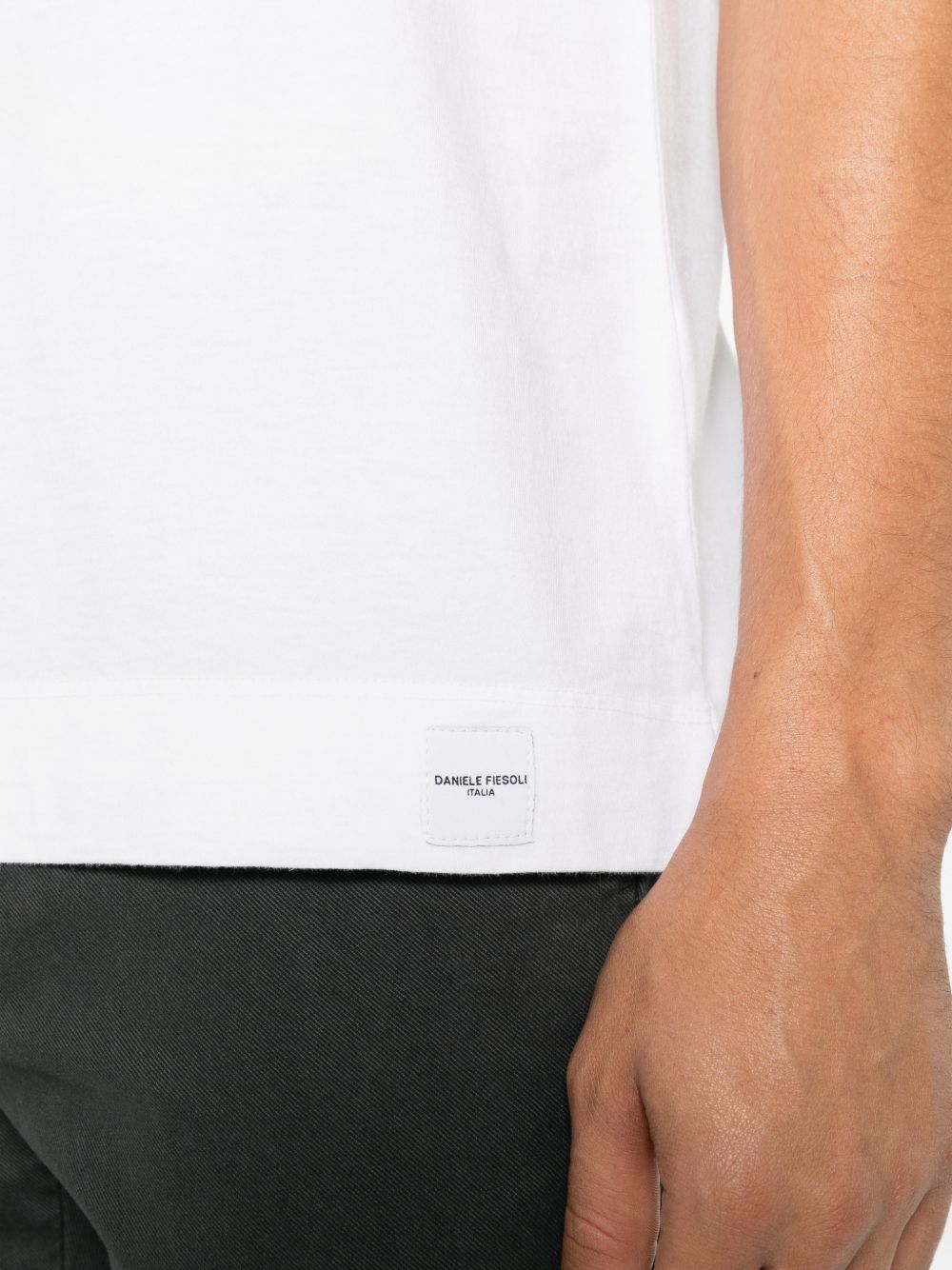 DANIELE FIESOLI T-shirt in cotone bianco 