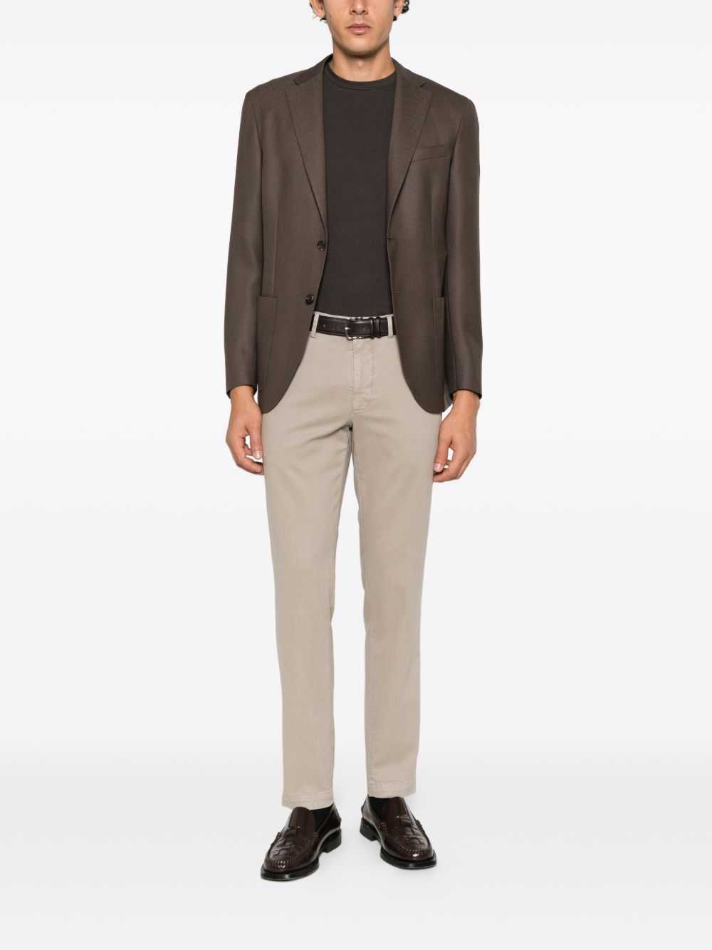 DANIELE FIESOLI T-shirt in cotone marrone 