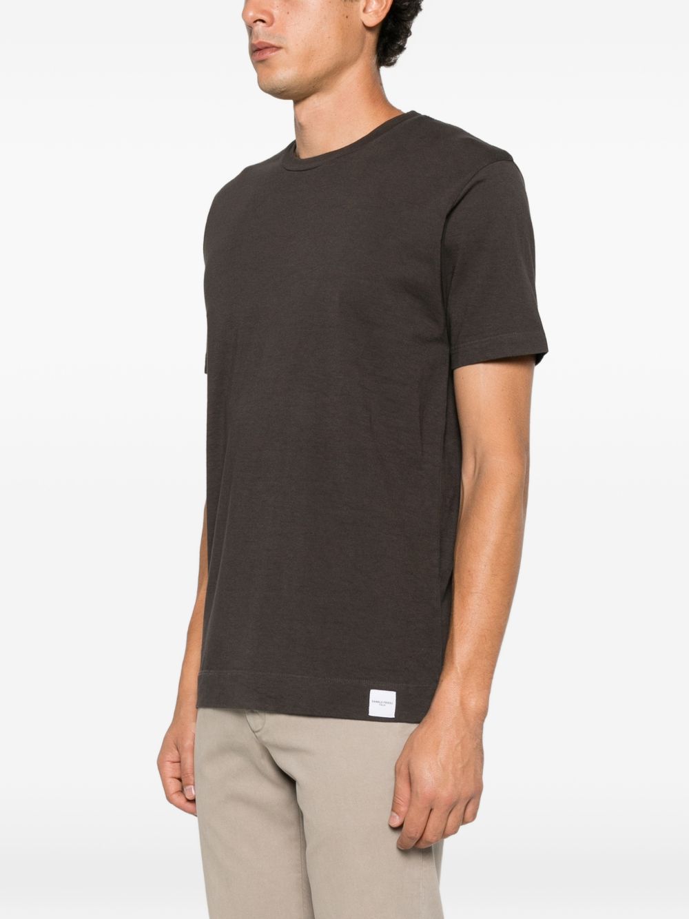 DANIELE FIESOLI T-shirt in cotone marrone 