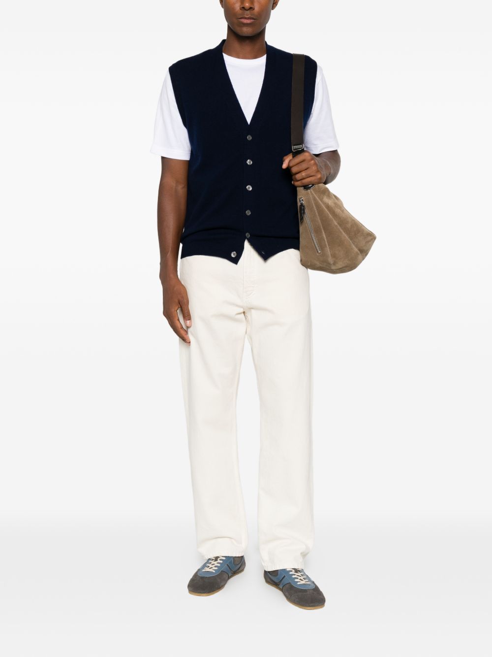DANIELE FIESOLI Gilet in cashmere blu 