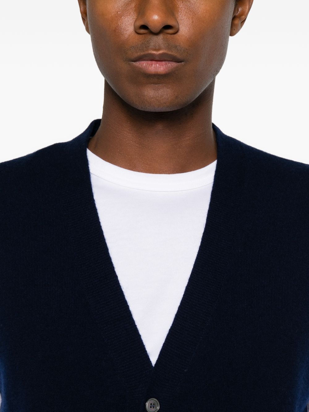 DANIELE FIESOLI Gilet in cashmere blu 