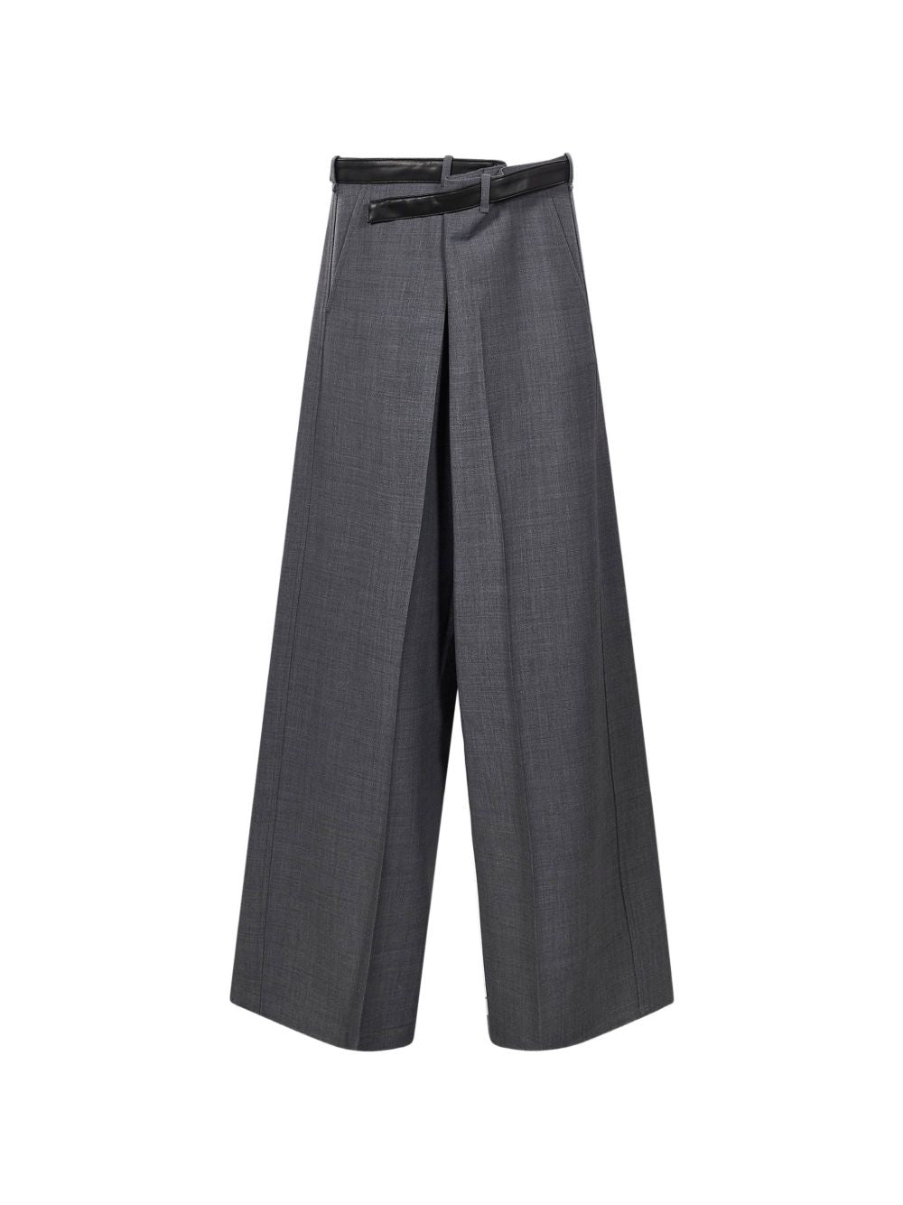 DARKPARK Pantaloni Gaia grigio in misto lana 