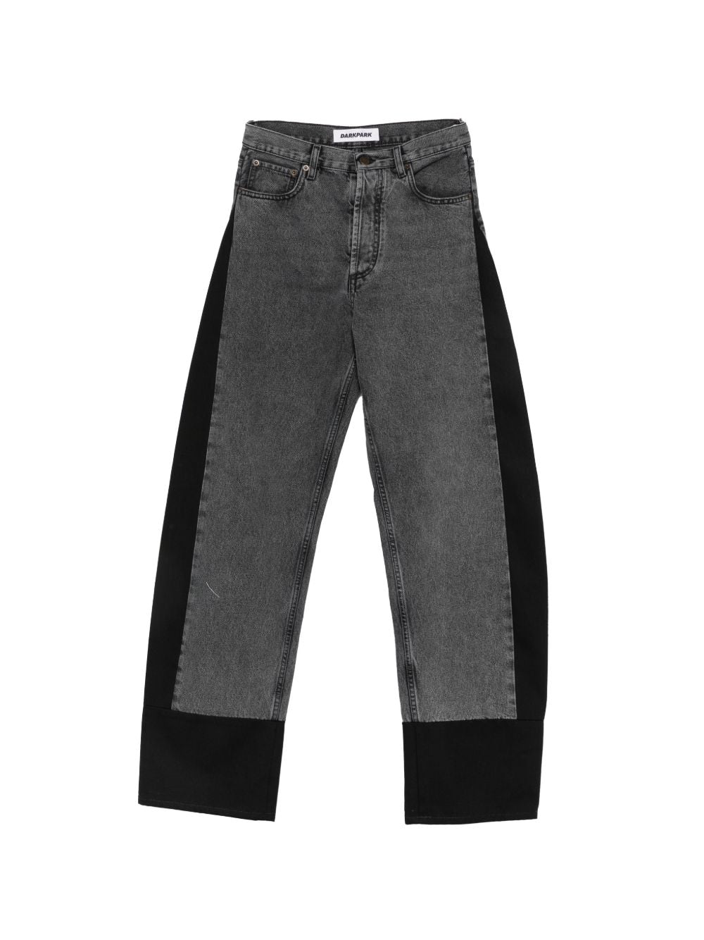 DARKPARK Jeans Laurene grigio in denim di cotone 