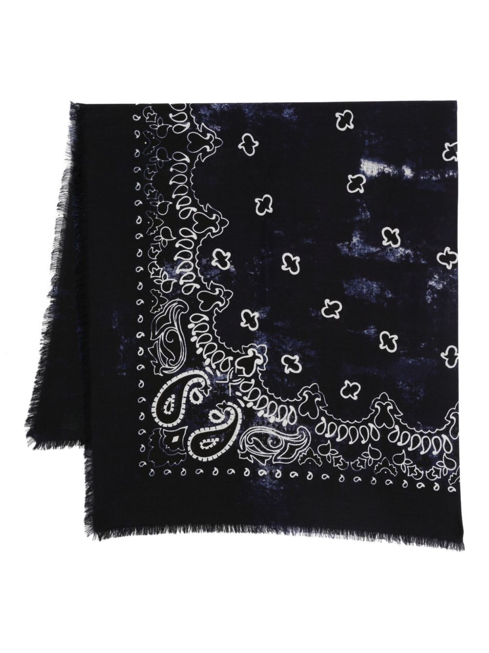 DESTIN Foulard Jilqua blu navy in lana 