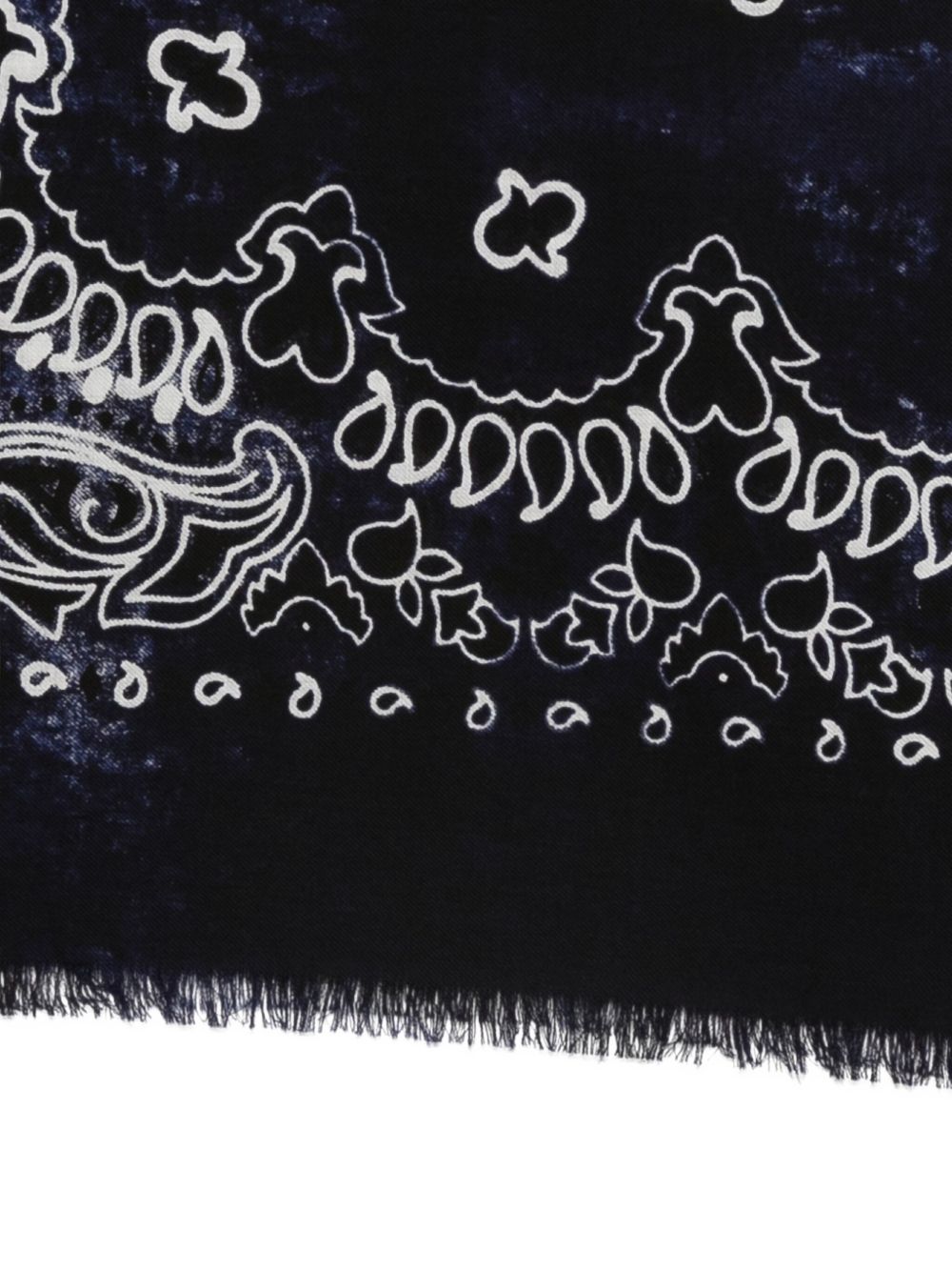 DESTIN Foulard Jilqua blu navy in lana 