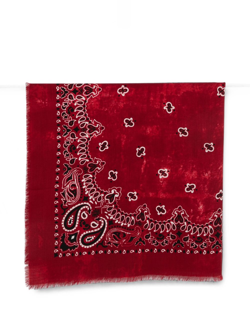 DESTIN Foulard Jilqua rosso in pura lana 