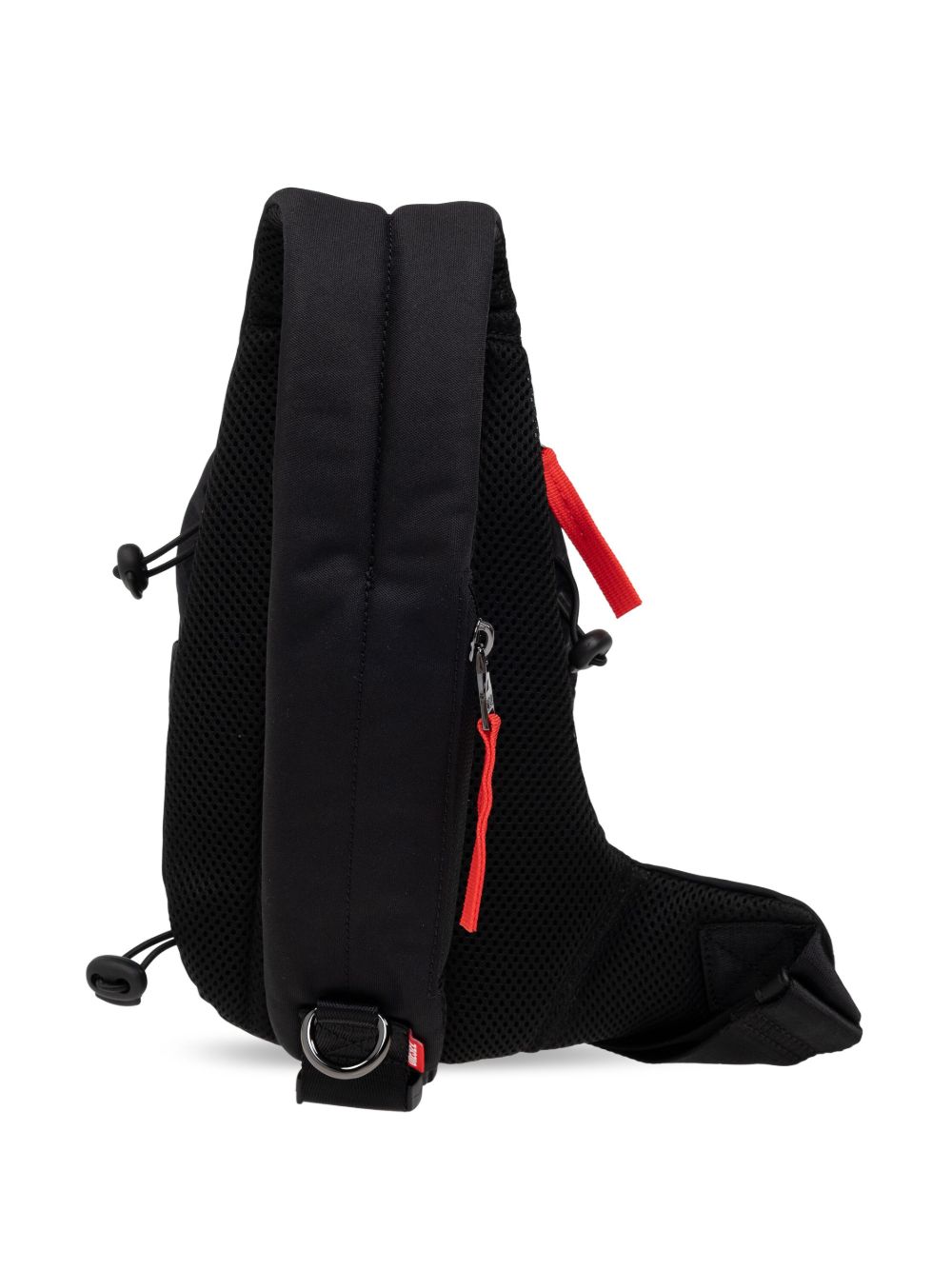 DIESEL Marsupio nero con chiusura zip 