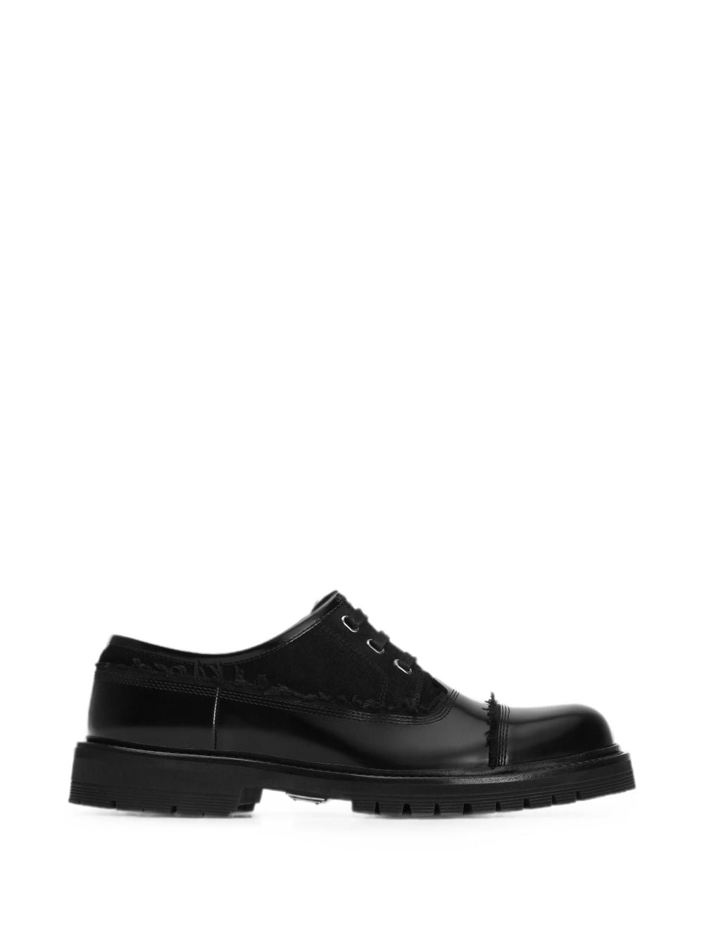 DOLCE e GABBANA Scarpe eleganti stringate nere da uomo 