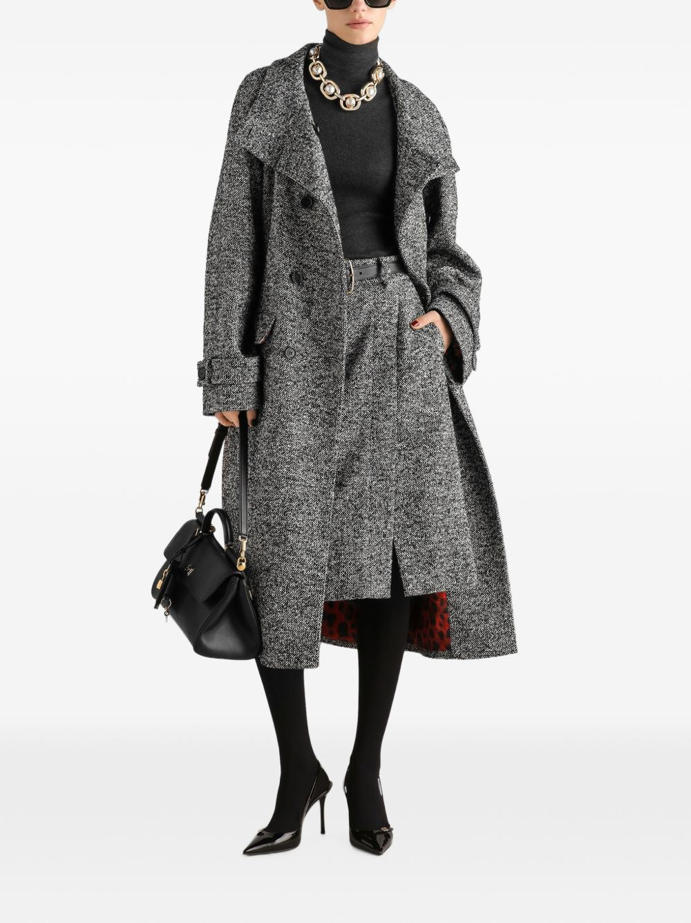 DOLCE e GABBANA Cappotto doppiopetto grigio 