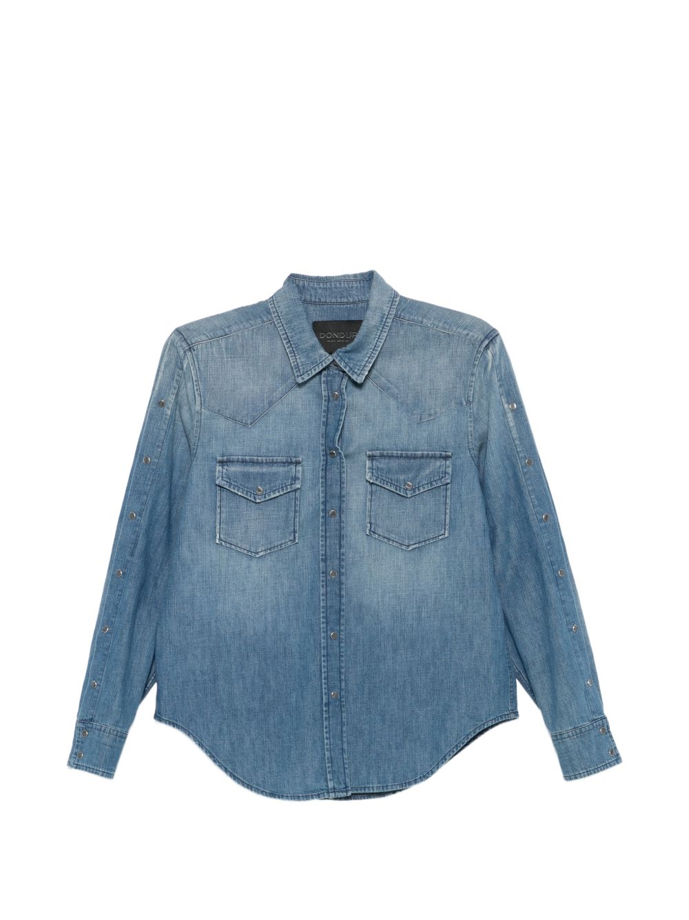 DONDUP Camicia a maniche lunghe in denim di cotone 