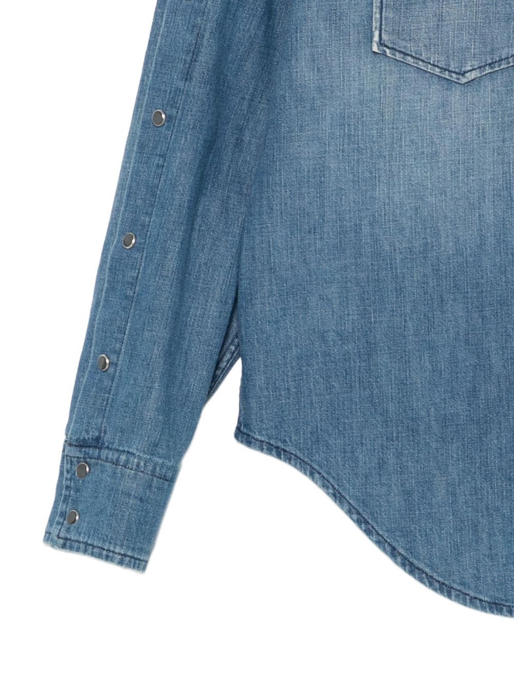 DONDUP Camicia a maniche lunghe in denim di cotone 