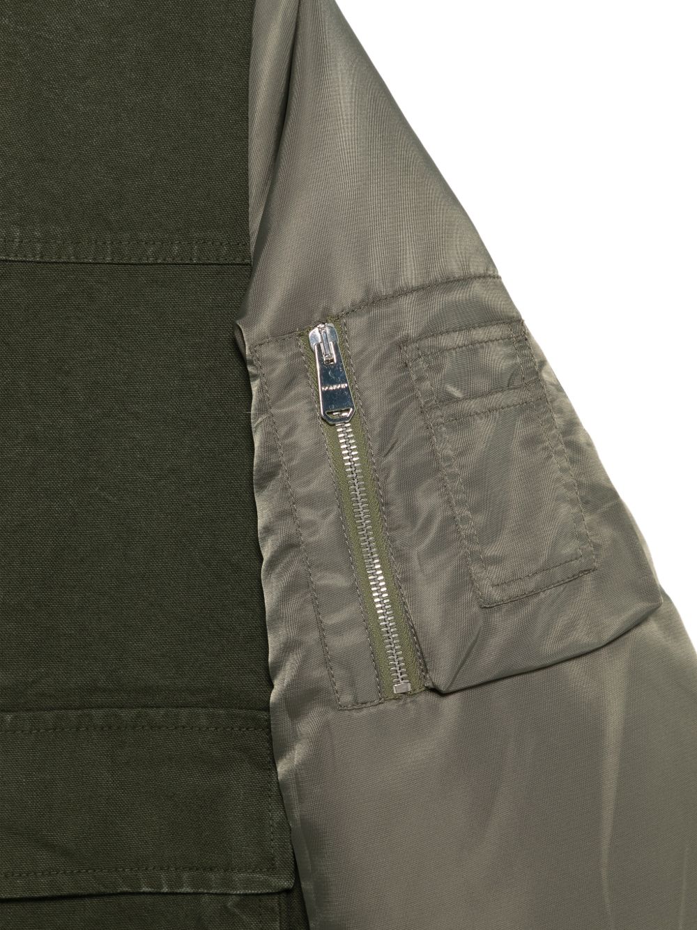 DONDUP Bomber regular in gabardina di lana e nylon 
