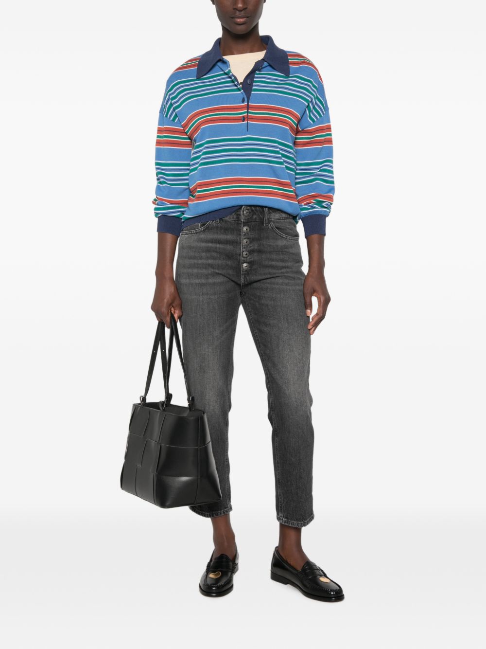 DONDUP Jeans Koons Bot Gioie blu in denim stretch 
