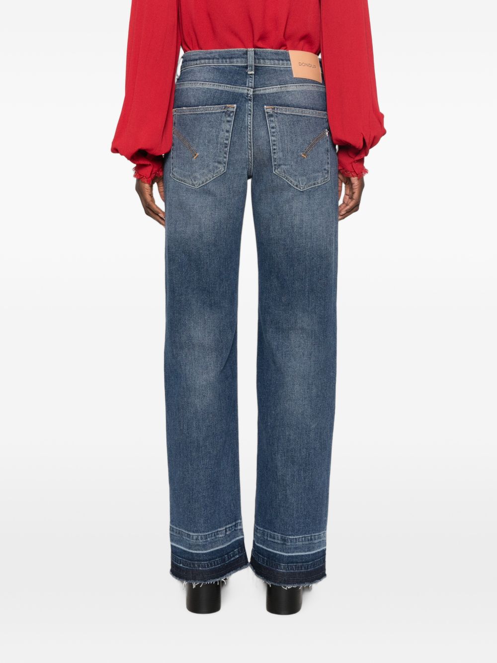 DONDUP Jeans Jacklyn wide leg in denim blu 