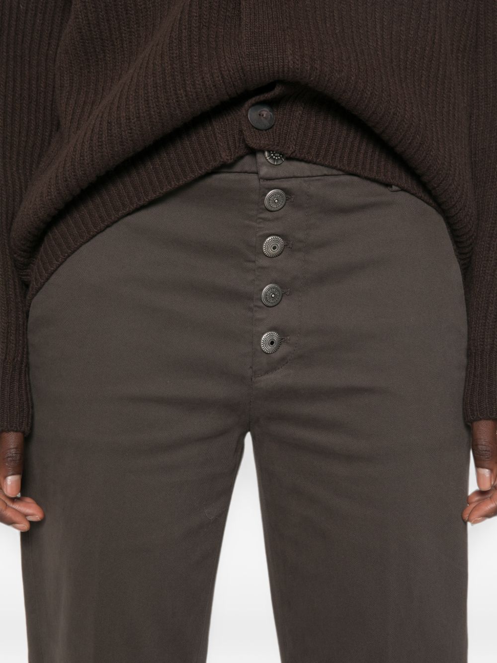DONDUP Jeans Nima a gamba dritta con bottoni 