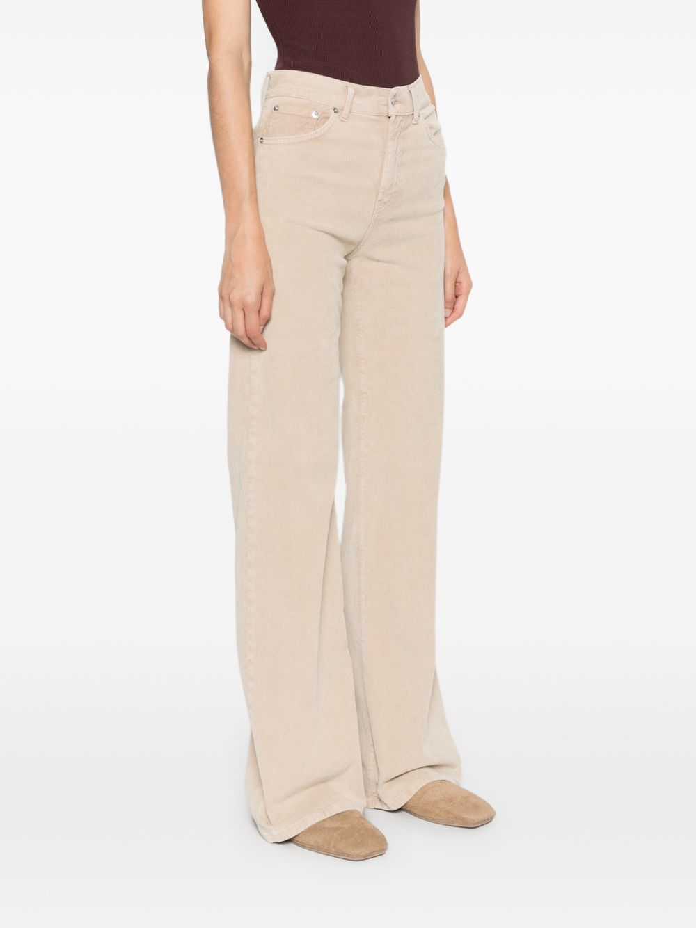 DONDUP Jeans Amber wide leg in denim beige 