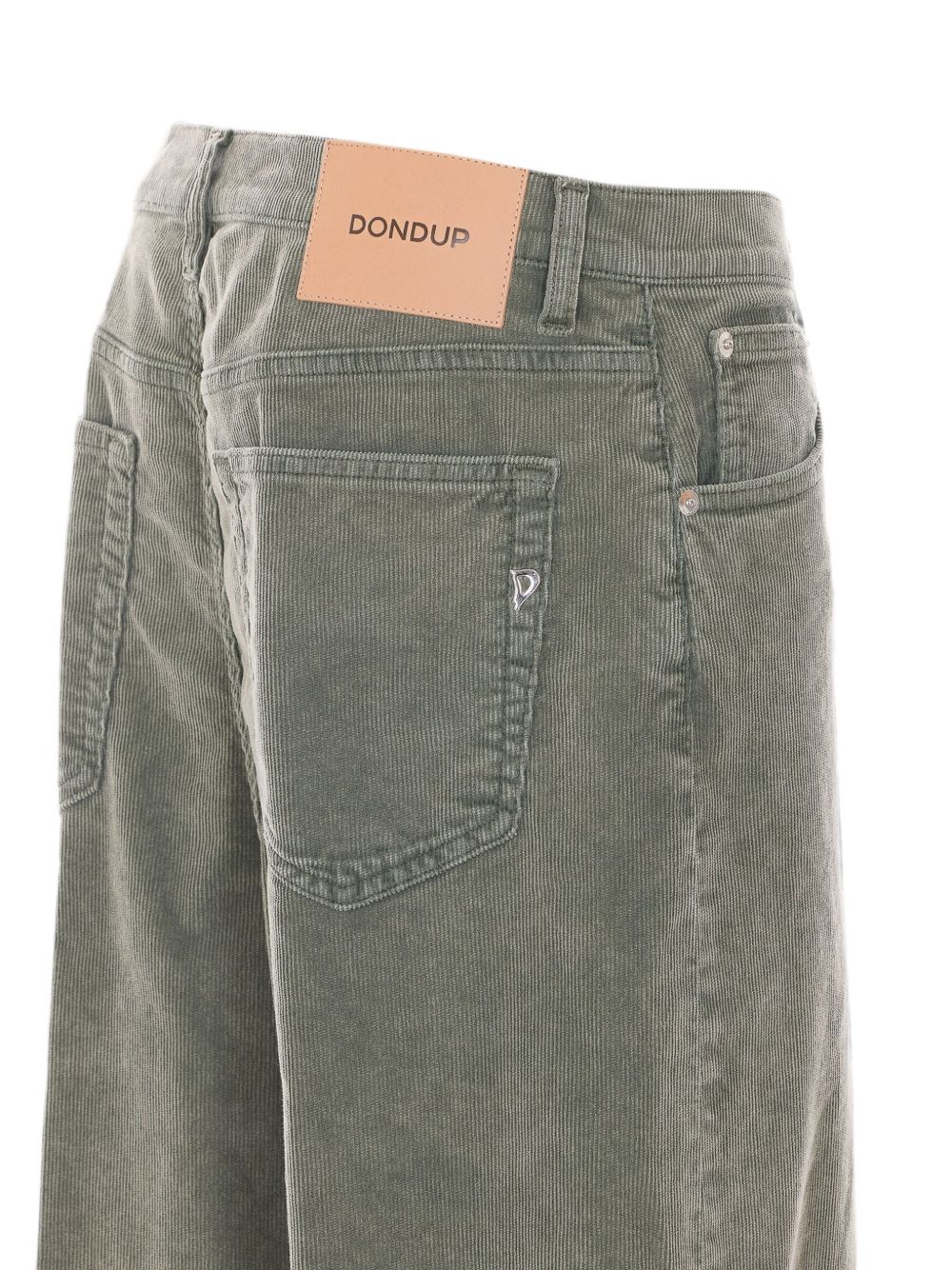 DONDUP Pantaloni lunghi Dakota in velluto a costine verde pastello 