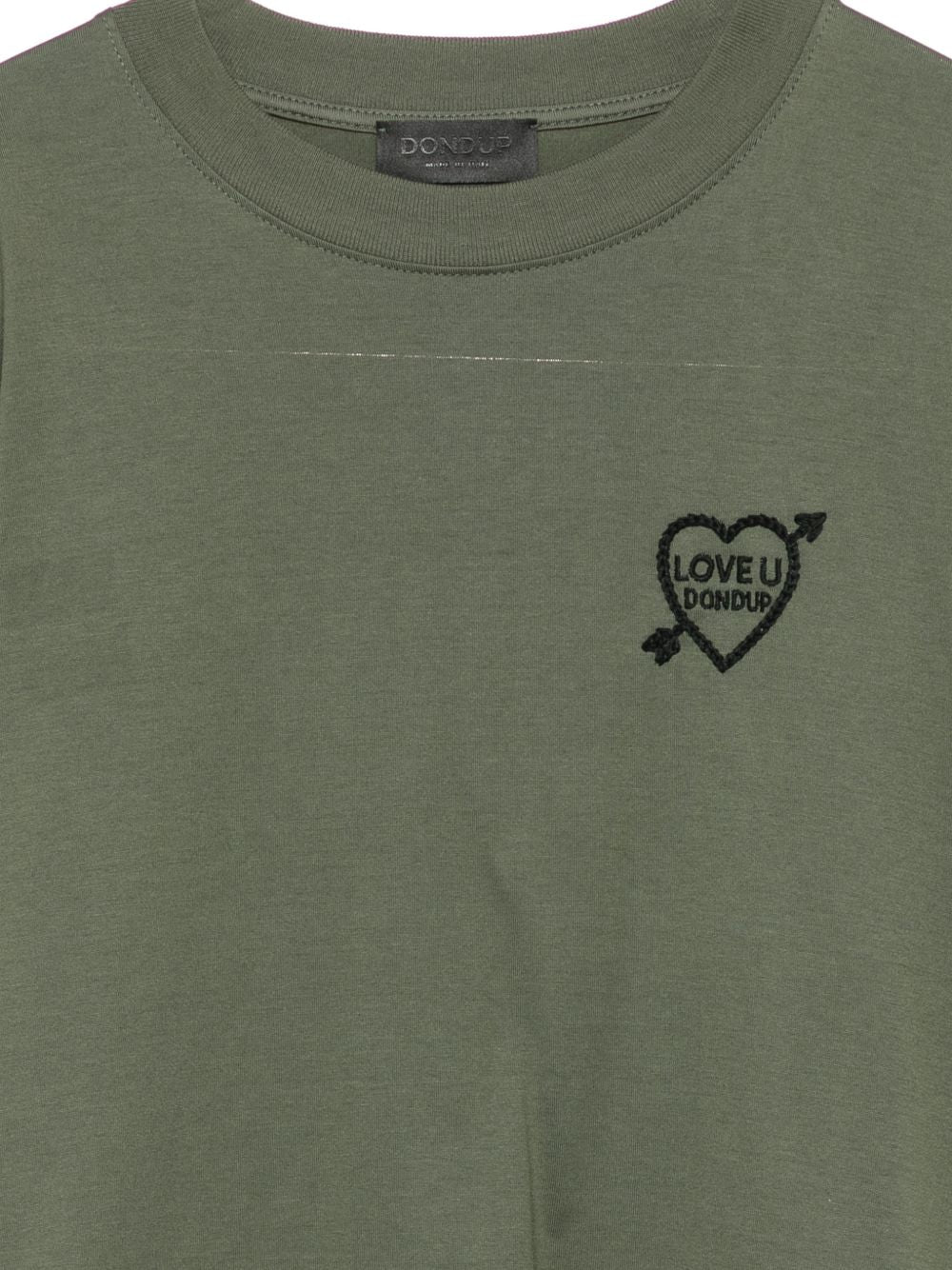 DONDUP T-shirt verde in cotone 