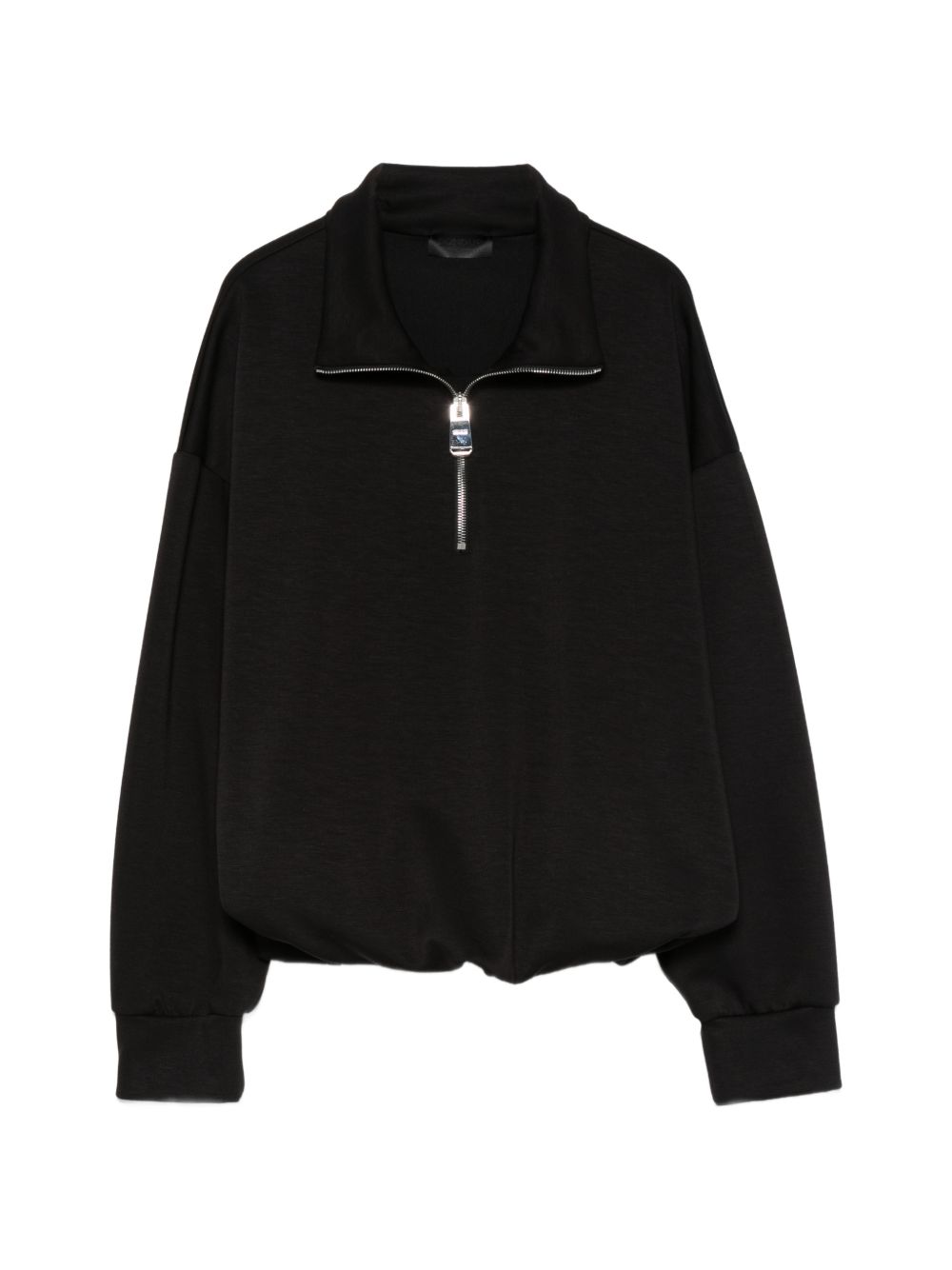 DONDUP Felpa nera con zip 