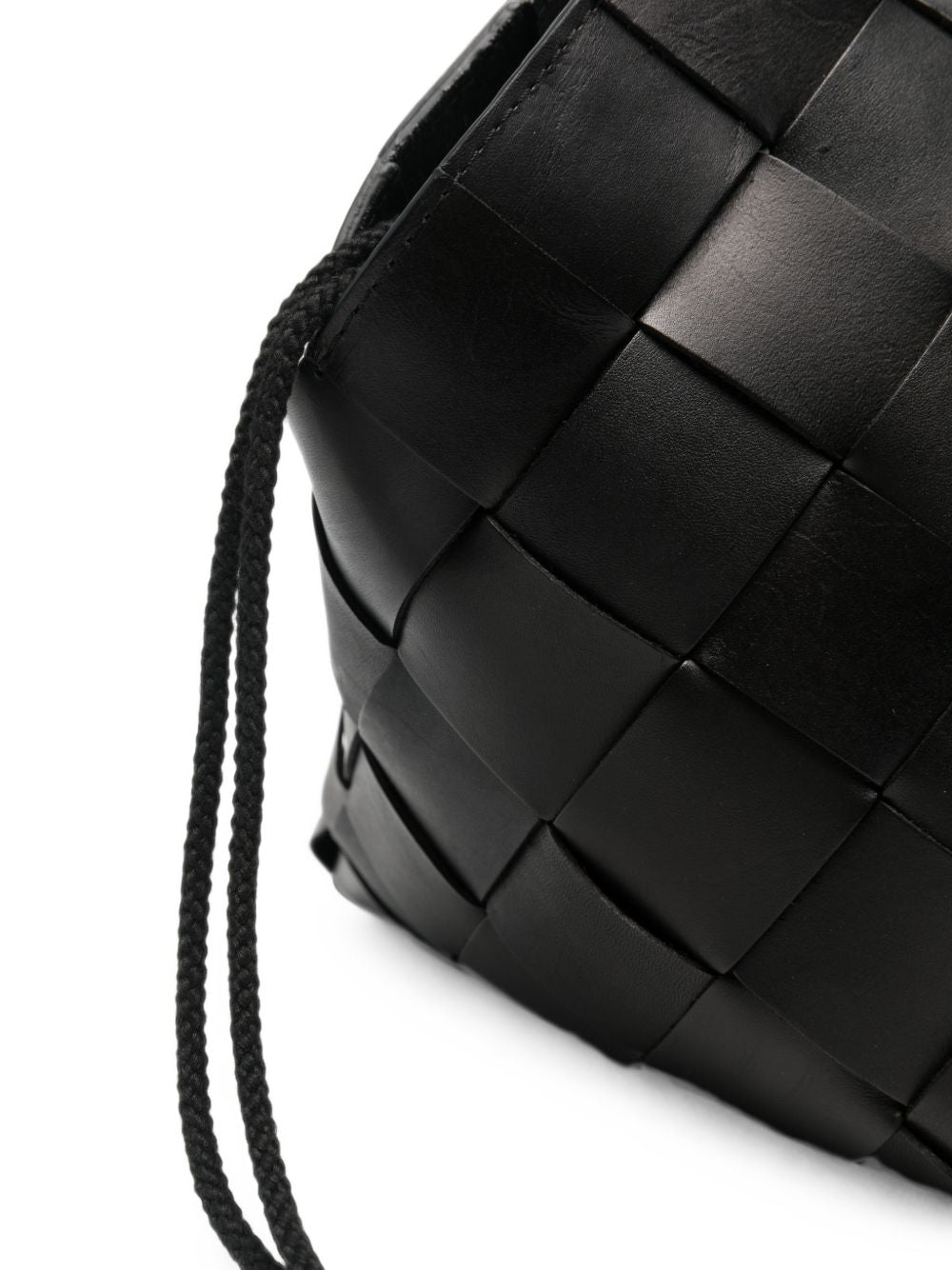 DRAGON DIFFUSION Borsa Botteghe in pelle intrecciata nera 