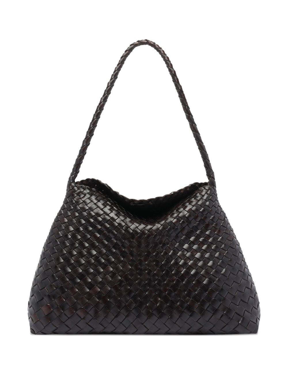 DRAGON DIFFUSION Borsa a spalla Santa Maria in pelle intrecciata 