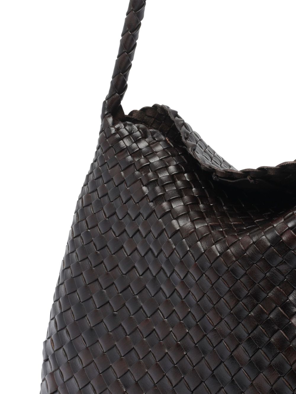 DRAGON DIFFUSION Borsa a spalla Santa Maria in pelle intrecciata 