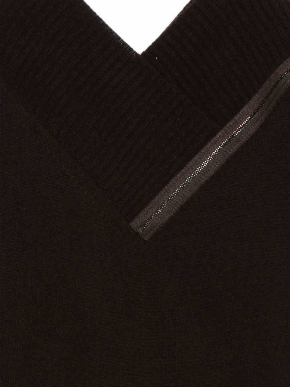 D EXTERIOR Maglia con scollo a V con zip 