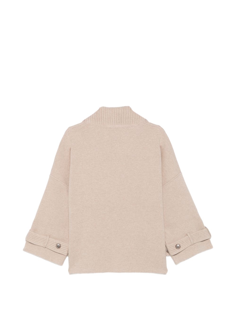 D EXTERIOR Cappotto corto beige in misto lana 