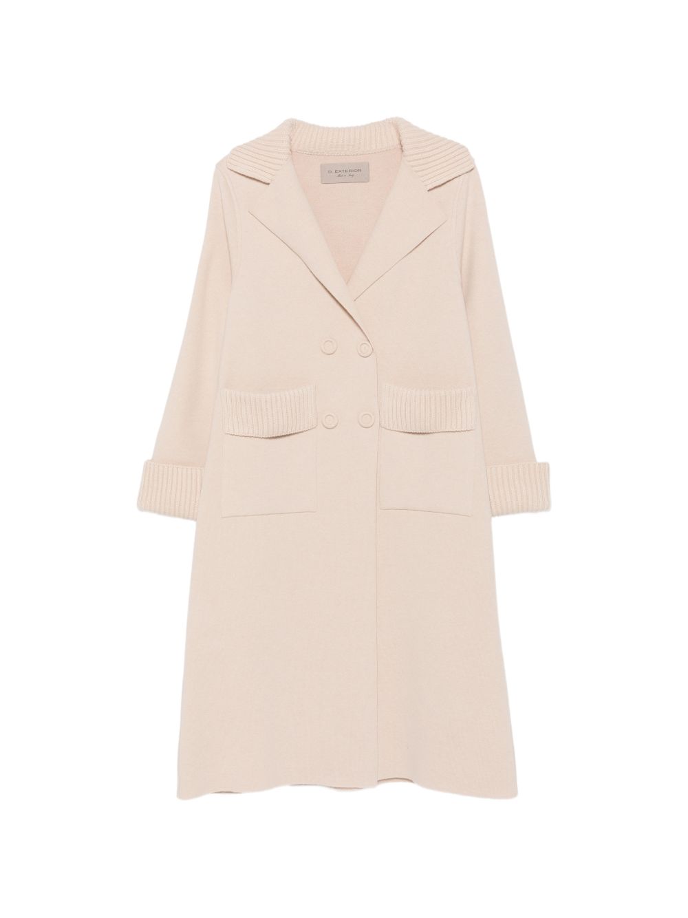 D EXTERIOR Cappotto lungo Miel beige in misto lana 