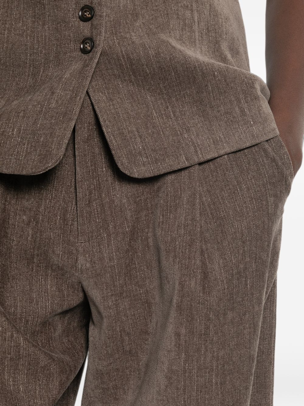ELEH Pantaloni marroni sartoriali 