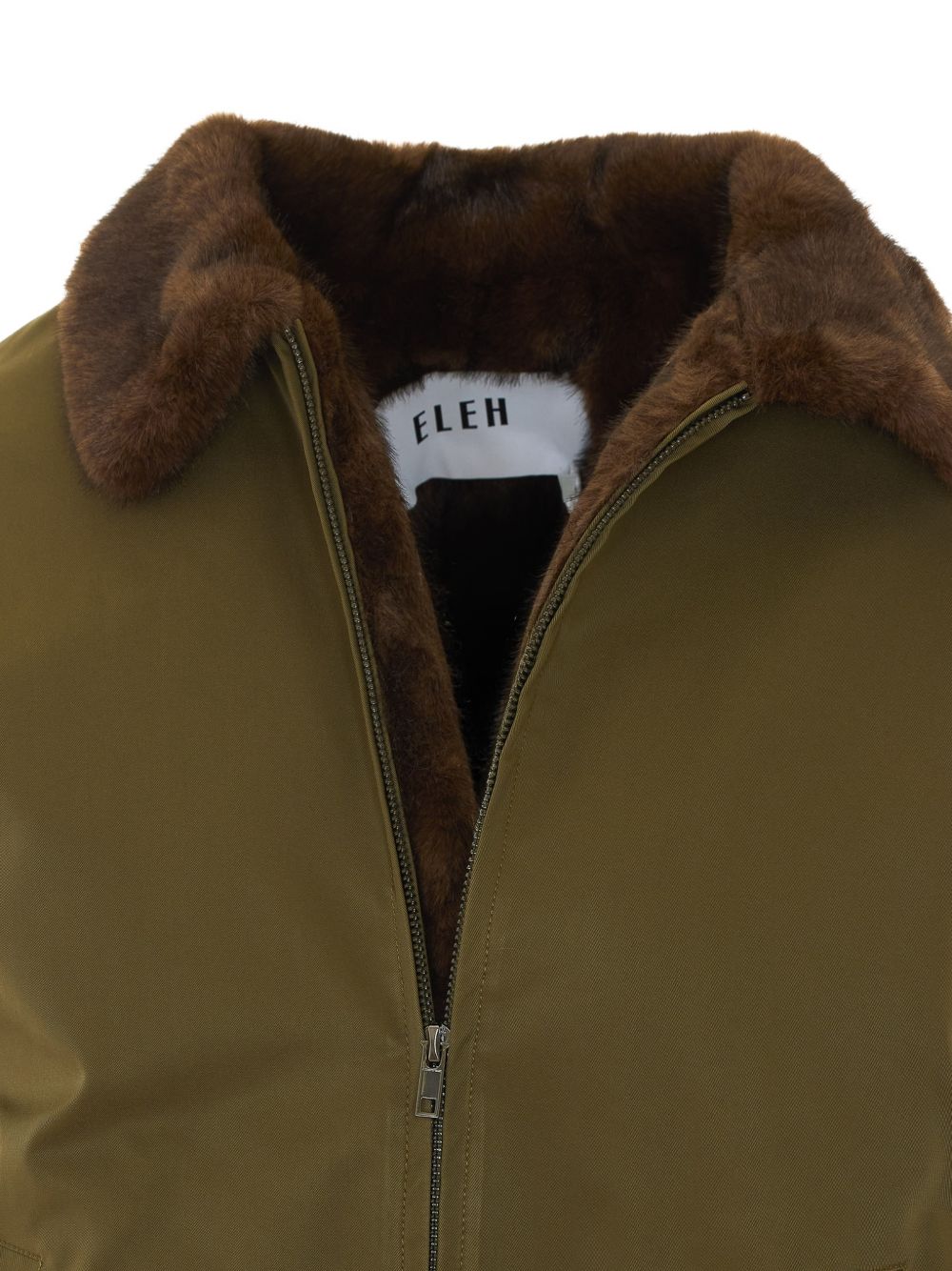 ELEH Bomber con collo in ecopelliccia 