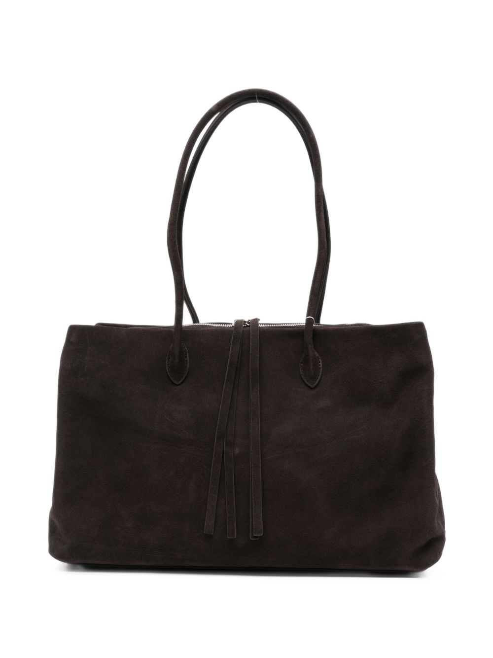 ELEH Borsa a spalla in suede testa di moro 