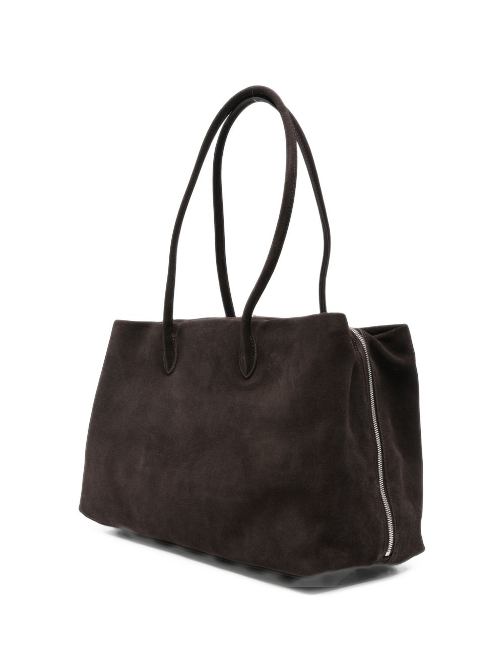 ELEH Borsa a spalla in suede testa di moro 
