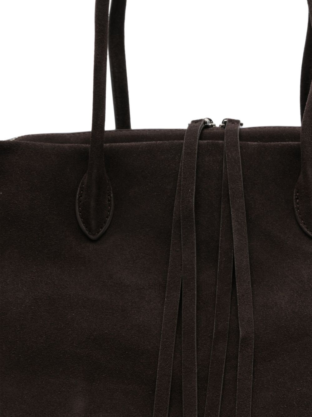 ELEH Borsa a spalla in suede testa di moro 