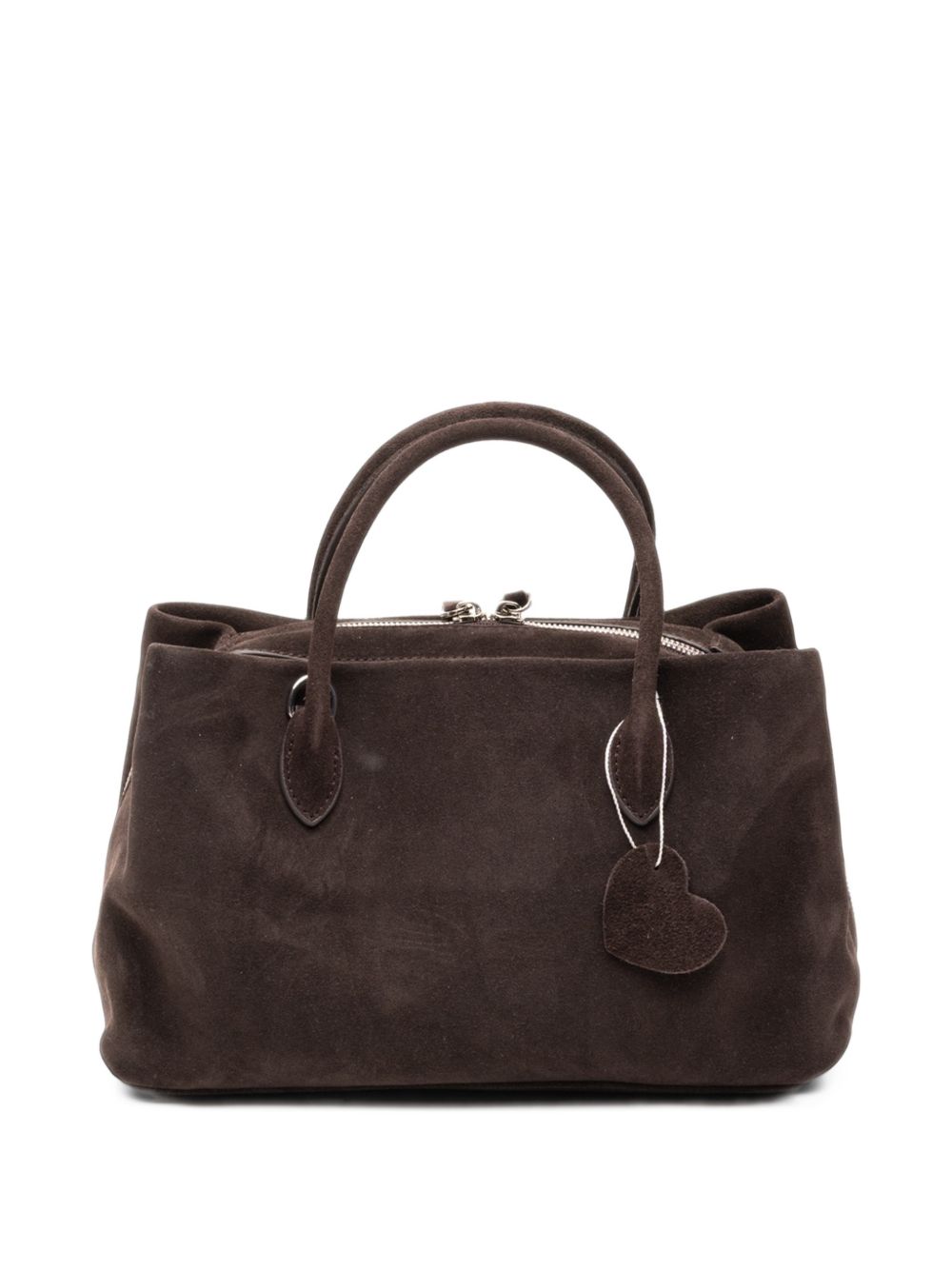 ELEH Borsa a mano in suede testa di moro 