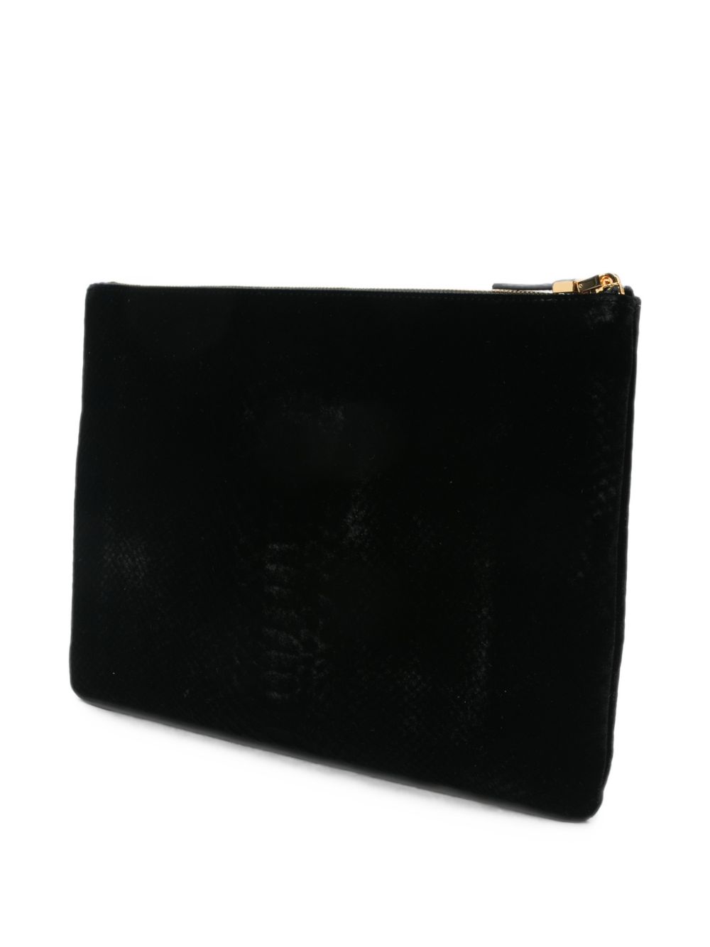 ELISABETTA FRANCHI Pochette Nera in Velluto 