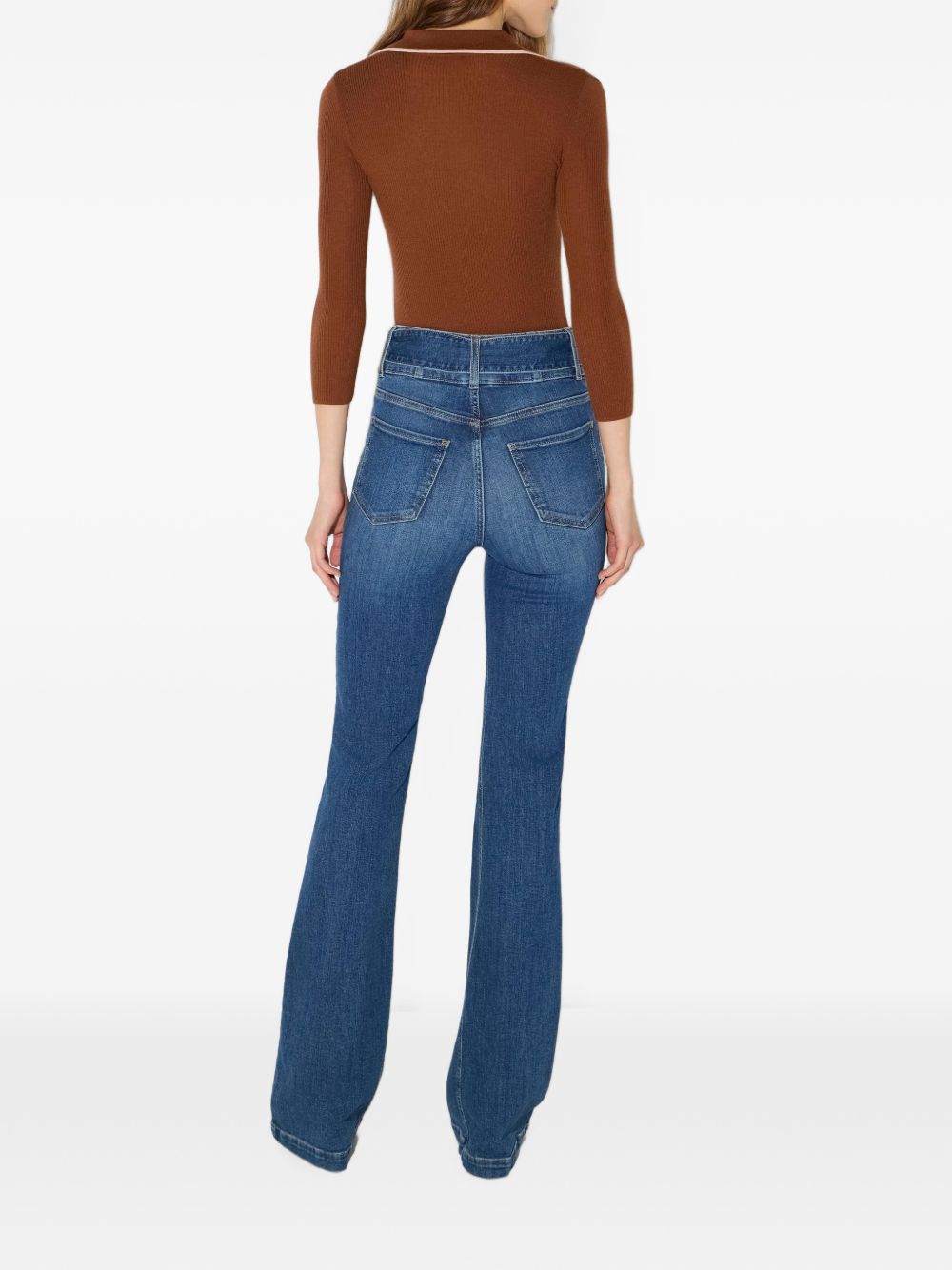 ELISABETTA FRANCHI Cardigan corto con taschine e chiusura con bottoni 